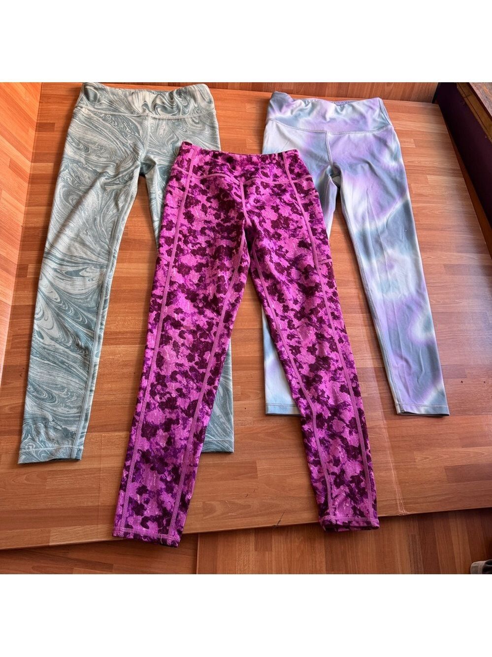 Athleta girl Zella girl legging bundle size 8/10 highrise printed tight legging